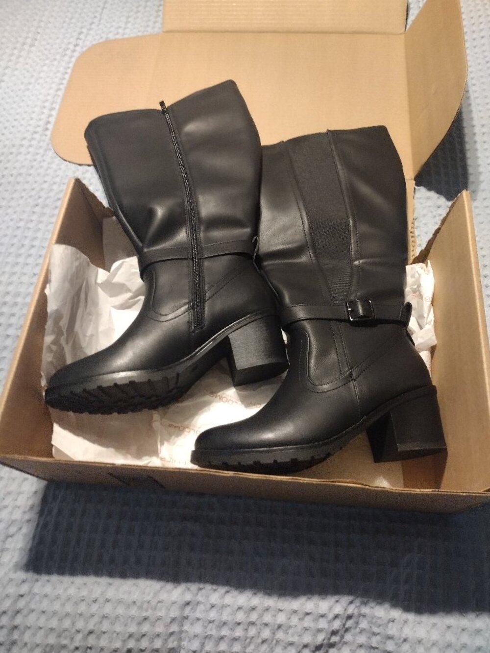Chic Blooms wide calf riding boots